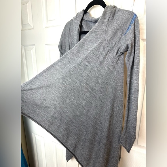 ZADIG & VOLTAIRE 100% Merino Wool Cardigan Sweater Embellished Wings Studded Ana - Picture 9 of 14